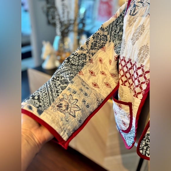 🧵 HANDMADE (by me!) Patchwork Quilted Short Jacket - SMALL/MEDIUM - Picture 6 of 12